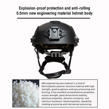 FMA EX Ballistic Helmet Tactical Helmet TWF Wendy Riding Anti Impact Helmet Full Protection Head Gear Military Combat BBG