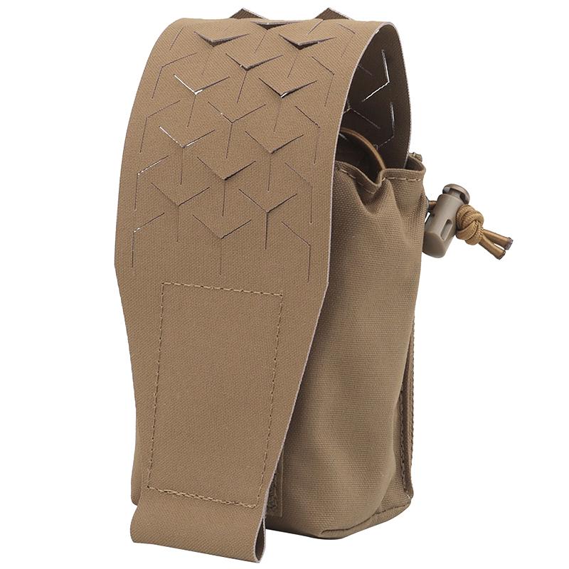 IDOGEAR Tactical Mulfunctional SPUD Pouch Universal Radio Pouch Storage Pouch Laser Cut Lightweight Adjustable Camo Military Wargame Outdoor MG-75