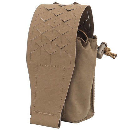 IDOGEAR Tactical Mulfunctional SPUD Pouch Universal Radio Pouch Storage Pouch Laser Cut Lightweight Adjustable Camo Military Wargame Outdoor MG-75