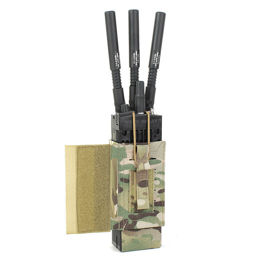 IDOGEAR PEW Tactical Radio Pouch for PRC 152 148 MPU5 CP Style Airlite Configurable Radio Pouch for SPC Vest P044