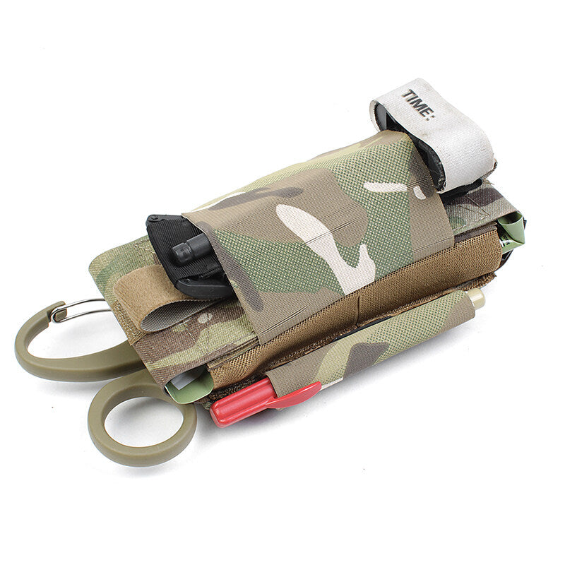 IDOGEAR PEW Tactical Medical Pouch Tourniquet Holder TACTICAL HSP Style Med Mag COMBO Low-profile Medical Kit P010
