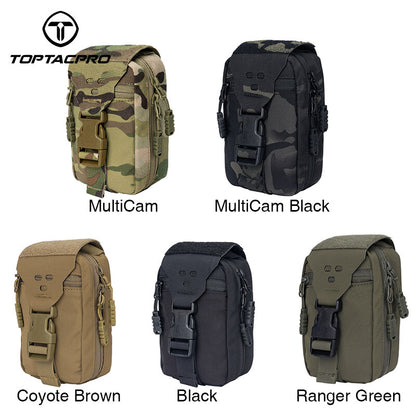 TOPTACPRO Tactical ATD EMT Medical Pouch First Aid Molle Pouch Rip-Away IFAK Medical Light Bag 8521