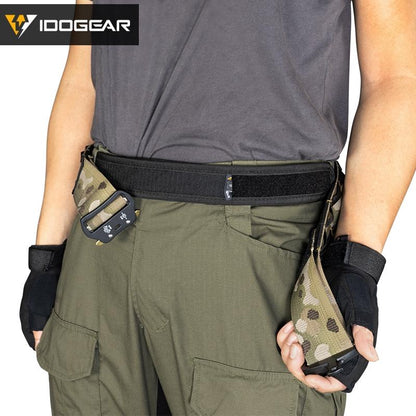 IDOGEAR 2 Inch Tactical Combat Belt Quick Release Buckle MOLLE Military Hunting Combat Belt Durable Nylon 3414