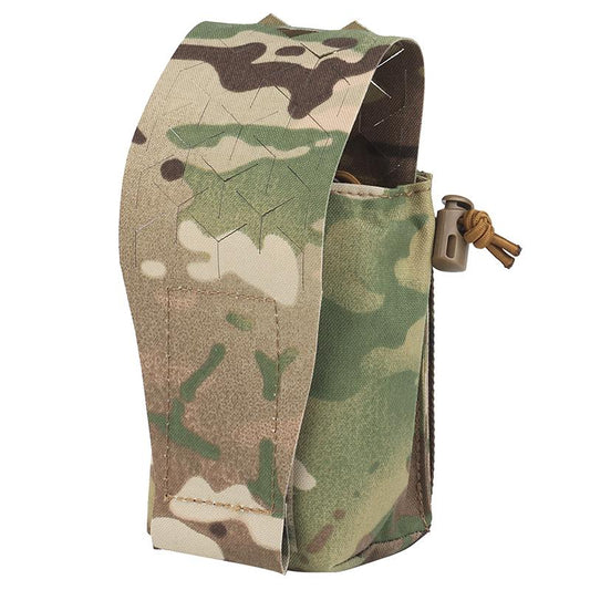 IDOGEAR Tactical Mulfunctional SPUD Pouch Universal Radio Pouch Storage Pouch Laser Cut Lightweight Adjustable Camo Military Wargame Outdoor MG-75