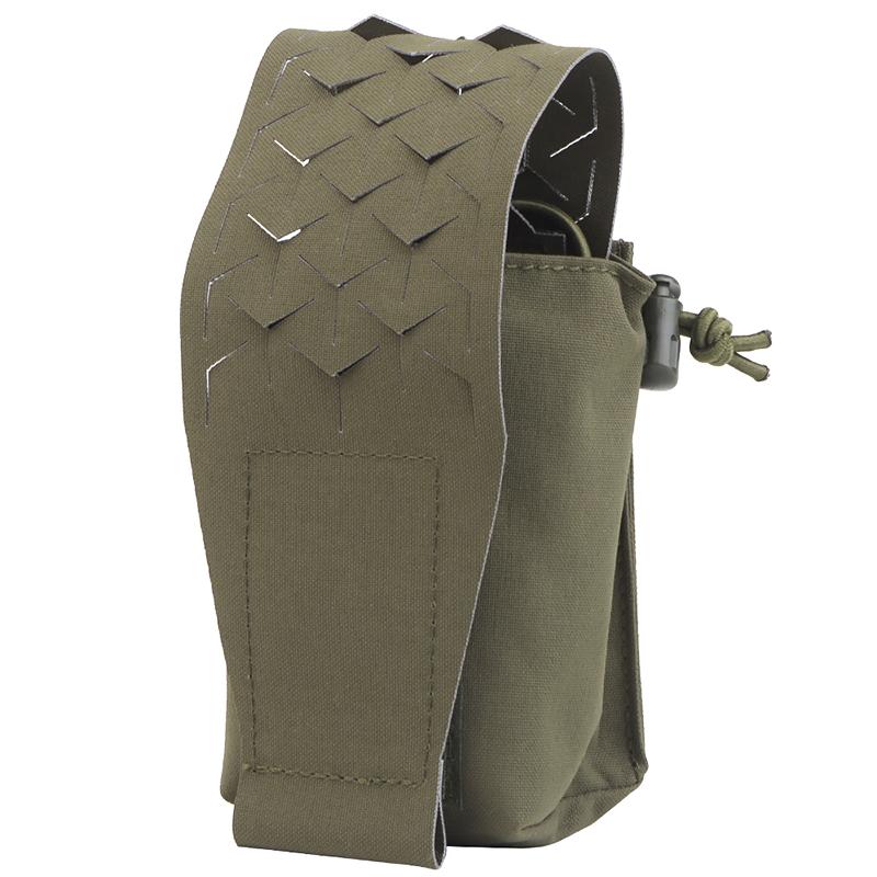 IDOGEAR Tactical Mulfunctional SPUD Pouch Universal Radio Pouch Storage Pouch Laser Cut Lightweight Adjustable Camo Military Wargame Outdoor MG-75