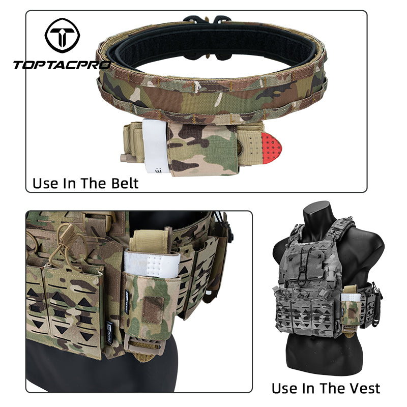 TOPTACPRO TA Tactical Tourniquet Holder Pouch Medical First Aid Kits Lightweight 8529